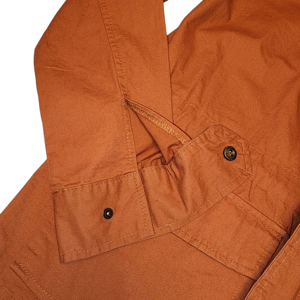 E & M Womens Burnt Orange Utility Jacket Size S - Picture 6 of 15